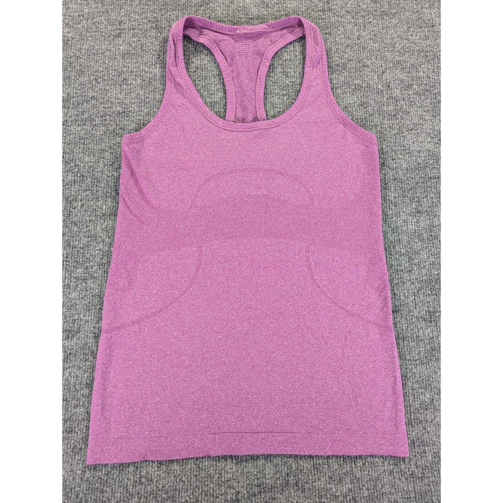 Lululemon Swiftly Tech Racerback Tank Top Purple Heathered Size 6 Activewear
